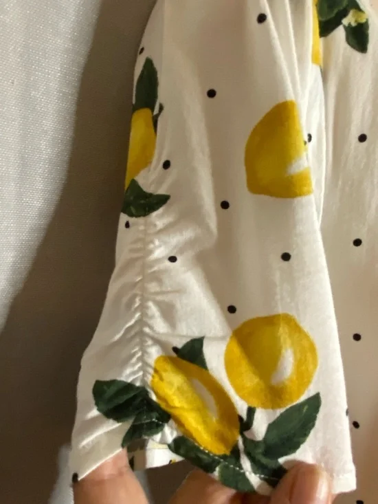 torrid White Midi Dress with Yellow Lemon Print - Picture 5 of 6